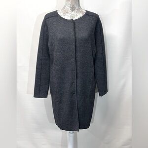 SOLAR Charcoal gray wool and cashmere‎ blend cardigan sweater size M.